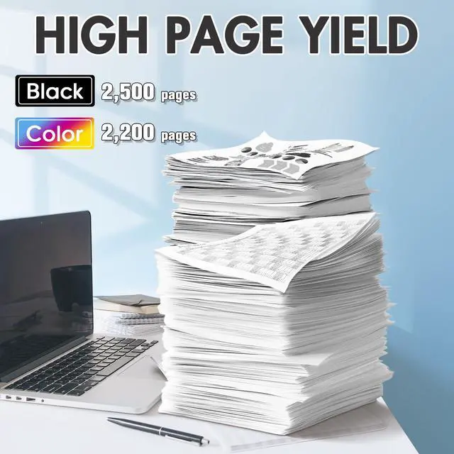 Alt view image 3 of 7 - TN221 TN225 Toner Cartridge High Yield Replacement for Brother TN-221 TN-225 Compatible with MFC-9130CW HL-3170CDW HL-3140CW HL-3180CDW MFC-9330CDW Printer (5-Pack, 2Black/1Cyan/1Magenta/1Yellow)