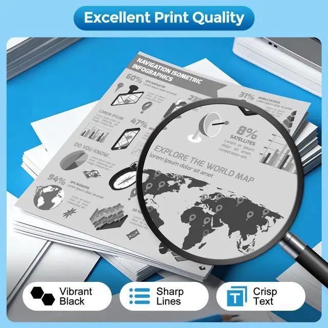 Alt view image 7 of 7 - 58X CF258X Toner Cartridge Black Laser Jet Pro M404dw High Yield Compatible for HP 58X 58A CF258A Toner Cartridge Compatible for M406dn MFP M430f M404dn M404n MFP M428fdw MFP M428fdn Printer (2 Pack)