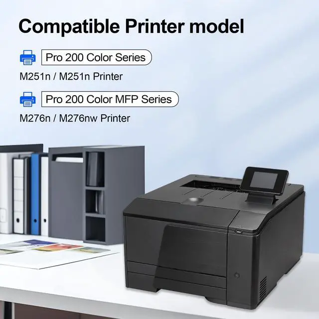 Alt view image 2 of 6 - 131A & 131X Toner Cartridge 4 Pack: CF210X CF211A CF212A CF213A Works with Pro 200 Color M251nw MFP M276n M276nw Printer Replactment for HP 131X 131A Toner with Chip (Black, Cyan, Magenta, Yellow)