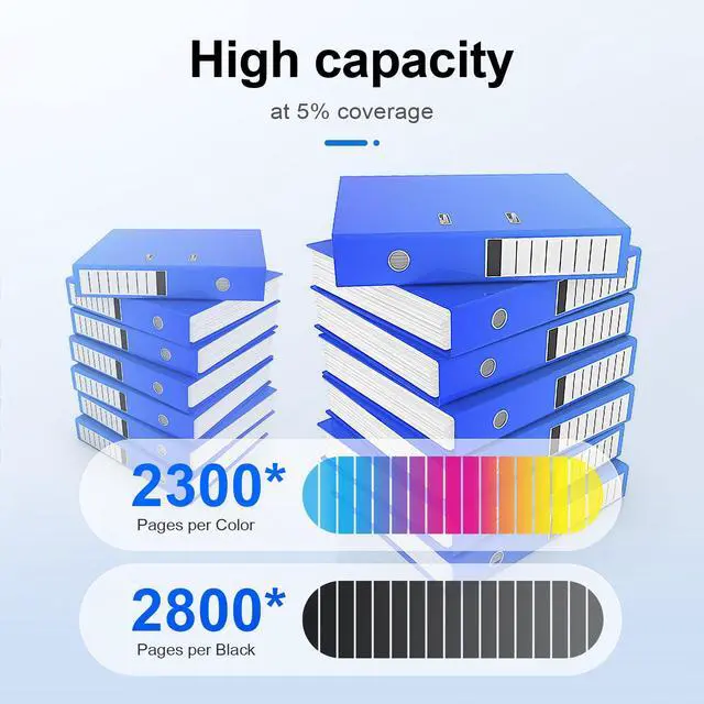 Alt view image 3 of 6 - 131A & 131X Toner Cartridge 4 Pack: CF210X CF211A CF212A CF213A Works with Pro 200 Color M251nw MFP M276n M276nw Printer Replactment for HP 131X 131A Toner with Chip (Black, Cyan, Magenta, Yellow)