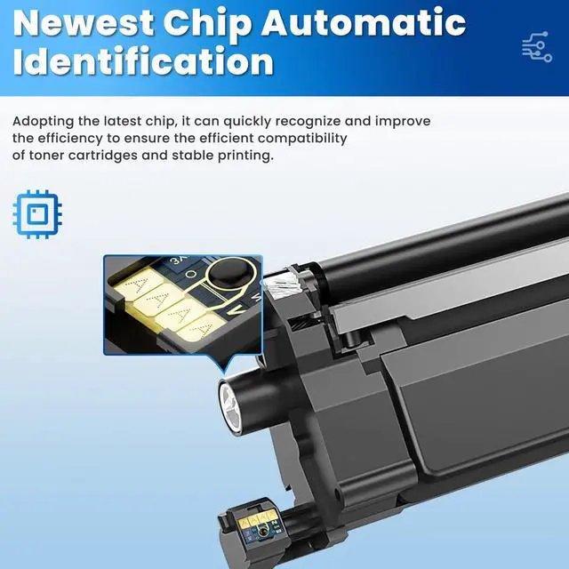 Alt view image 3 of 7 - W2110X 206X Black Toner Cartridges for Laser Jet M283fdw M283cdw M255dw Compatible for HP 206X 206X W2110X Compatible with Color Laser Jet Pro MFP M283fdw M283cdw M283fdn Pro M255dw M255nw Printer