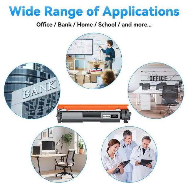 Alt view image 7 of 7 - 30X CF230X Toner Cartridges 2 Black Compatible for HP 30X CF230X 30A CF230A High Yield Toner Cartridges Compatible for LaserJet Pro MFP M227fdw M203dn M203dw M227fdn M227sdn M203d M227 M203 Printer