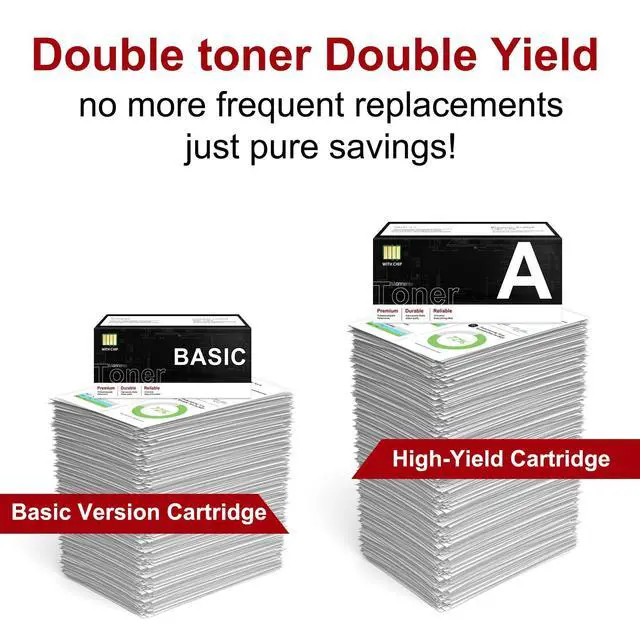 Alt view image 3 of 7 - 206A Toner Cartridge 4 Pack with Chip Replacement for HP 206A W2110A Works for Pro M255dw M255nw MFP M282nw M283 Series Printers Black Cyan Yellow Magenta