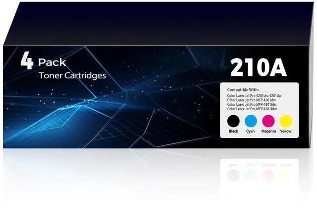 Main image of 210A Toner Cartridge Color Laser Jet MFP 4301fdw Compatible for HP 210A 210X Toner Cartridges 4 Pack for HP210A HP210X Work With Color Laser Jet Pro MFP 4301fdw 4301dw 4301fdn 4201dw 4201dn Printer