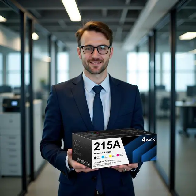 Alt view image 7 of 7 - 215A Toner Cartridges 4 Pack Set Replacement for HP 215A Work with Color Pro MFP M183fdw M183fw M182nw M182n Color Pro M155dw M155nw M155a Printer