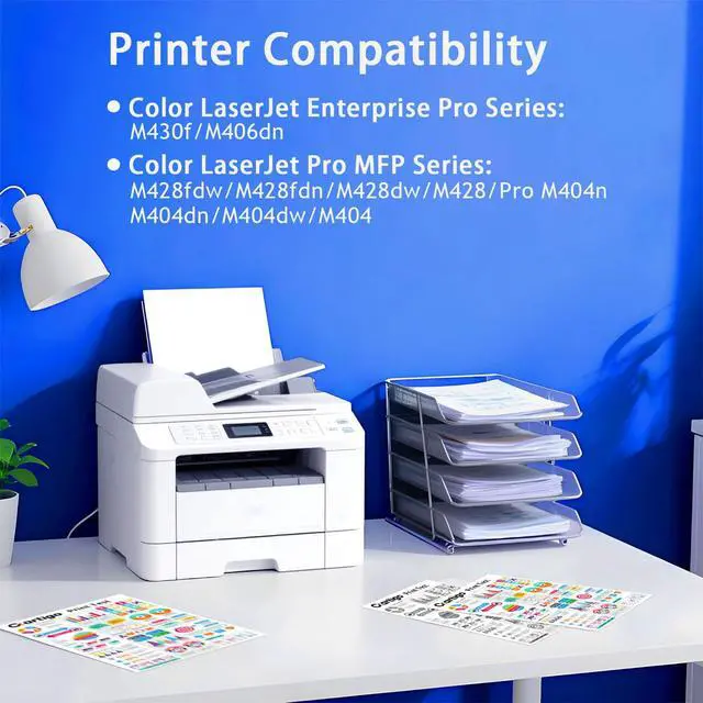 Alt view image 2 of 7 - 58A Black Toner Cartridge with Chip Compatible with HP 58A CF258A 58X CF258X Replacement for HP Color Laser Jet Pro MFP M428fdw M404n M428fdn M404dn M430 Printer (3000 Pages, 2 Pack)