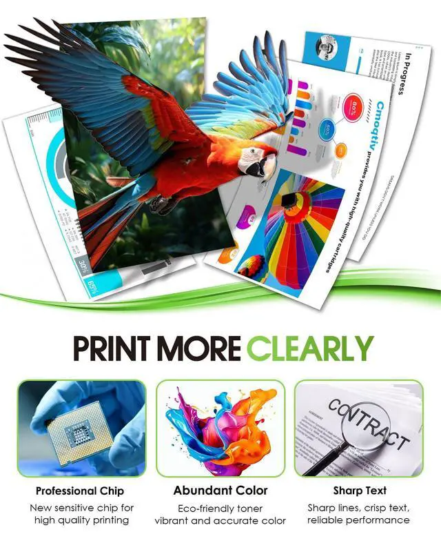Alt view image 4 of 7 - 962XL Ink Cartridges Combo Pack Replacement for HP 962 962 XL Black Color Ink Cartridges for OfficeJet Pro 9015 9010 9010e 9012e 9014e 9015e 9018e 9020e 9022e 9025e 9028e Printer (4-Pack, BK/C/M/Y)