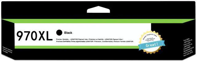 Main image of 970XL High-Yield Ink Cartridges (1 Pack, Black) Compatible 970 970XL Ink Replacement for HP 970 970XL Ink Cartridges for OfficeJet Pro X451dw X451dn X476dw X476dn X576dw X551dw Printer