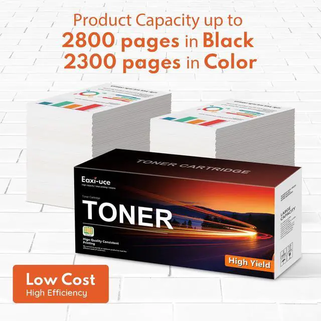 Alt view image 4 of 7 - 131X Toner Cartridges 4 Pack Black Cyan Yellow Magenta With Chip Replacement for HP 131X CF210X CF211A CF212A CF213A | Work for Pro 200 Color MFP M276n M276nw, M251n M251nw Printers