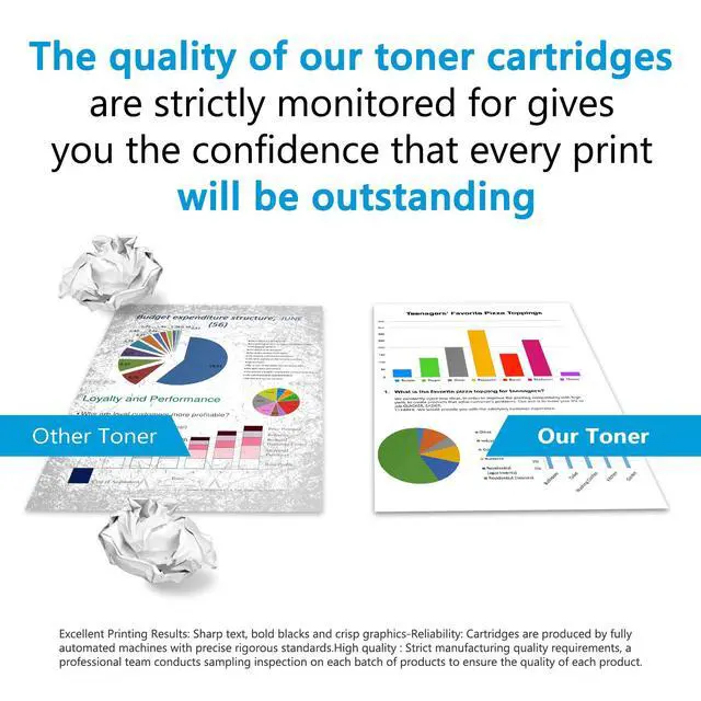 Alt view image 4 of 7 - TN433BK TN433C TN433M TN433Y Toner Cartridge Replacement for Brother MFC-L8900CDW MFC-L8690CDW HL-L8360CDW HL-L8260CDW MFC-L8610CDW Printer (5-Pack,2BK,1C,1M,1Y)