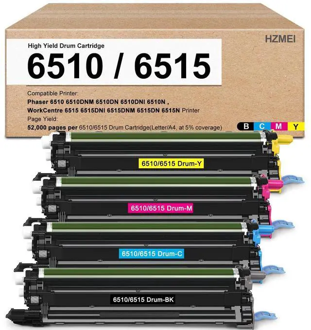 Main image of 6510 6515 Drum Unit Replacement Imaging Drum Cartridge 108R01417 108R01418 108R01419 108R01420 Compatible for Xerox Phaser 6510 WorkCentre 6515 Printer