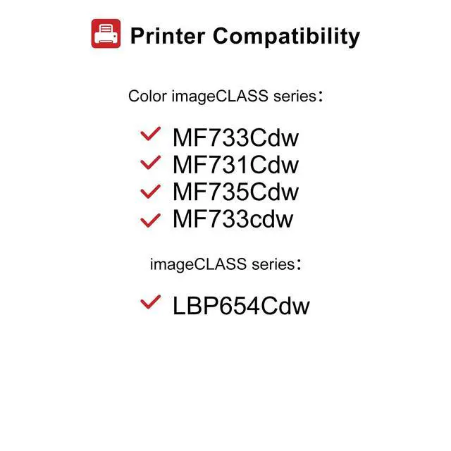 Alt view image 2 of 7 - Compatible Toner Cartridge Replacement for Canon 46 (Black, Cyan, Magenta, Yellow 4 Pack)