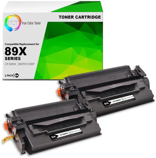 Main image of 89X Toner Cartridge 2 Pack - Compatible Replacement for HP 89X CF289X Black High Yield Works with HP LaserJet Enterprise M507, MFP M528 Printers (10,000 Pages)