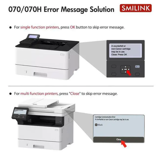 Alt view image 5 of 7 - 070 Black Toner Cartridge: Cartridge 070 2 Pack Compatible for Canon 070 070H CRG070 CRG-070 CRG070H CRG-070H Toner Cartridge for Canon imageCLASS MF465 MF462 LBP247 LBP246 Printer Ink