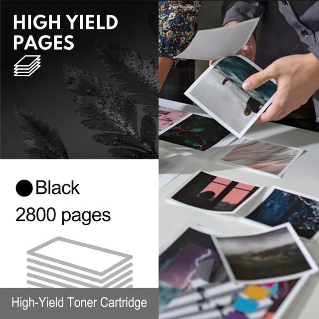 Alt view image 4 of 6 - 410A Toner Cartridges Black 3 Pack Set Replacement for HP 410A CF410A 410X Toner Works with HP Color Pro MFP M477fdw M477fdn M477fnw Pro M452dn M452nw M452dw Series Printer