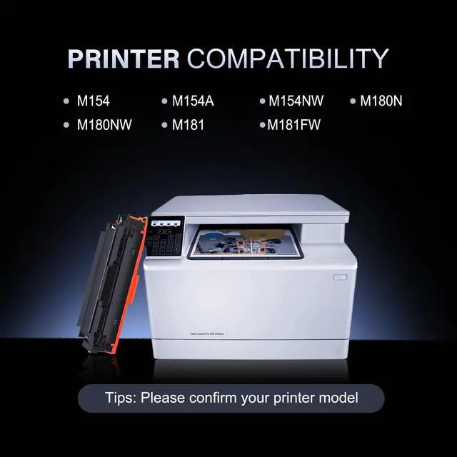 Alt view image 3 of 7 - 204A Toner Cartridge 4 Pack Set (Bk/C/M/Y) Compatible Replacement for 204A CF510A use with Color Pro MFP M180n M181fw M181fdw M180nw, M154nw M154a Printer Toner (CF510A CF511A CF512A CF513A)