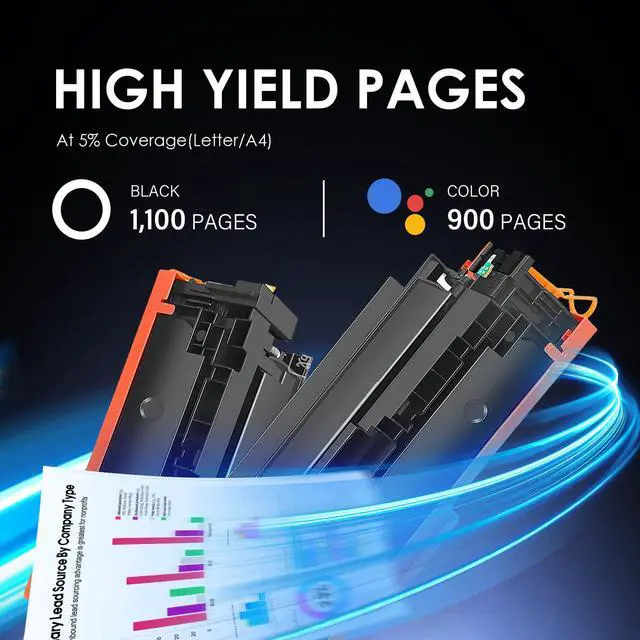 Alt view image 7 of 7 - 204A Toner Cartridge 4 Pack Set (Bk/C/M/Y) Compatible Replacement for 204A CF510A use with Color Pro MFP M180n M181fw M181fdw M180nw, M154nw M154a Printer Toner (CF510A CF511A CF512A CF513A)