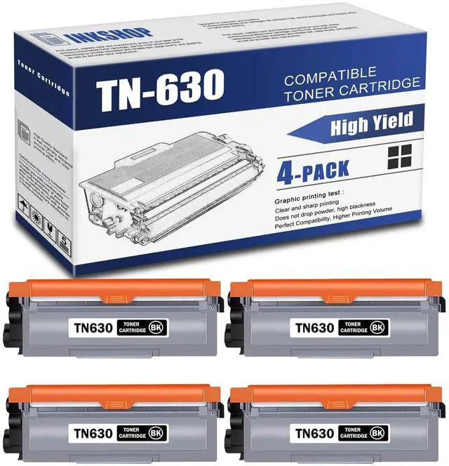Main image of TN630 Compatible TN-630 Black Toner Cartridge Replacement for Brother TN-630 HL-L2300D HL-L2305W MFC-L2680W MFC-L2685DW DCP-L2520DW DCP-L2540DW Toner (4 Pack)