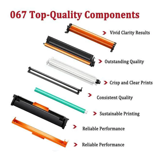 Alt view image 5 of 7 - 067 067H Toner Cartridge High Capacity Set (4 Pack, Bk/C/Y/M) Replacement for Canon 067 Toner, Works with LBP633Cdw LBP632Cdw MF652Cdw MF653Cdw MF654Cdw MF656Cdw Printer