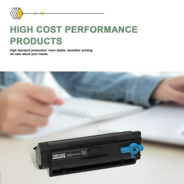 Alt view image 6 of 7 - 55B1000 Black Toner Cartridge(1-Pack) - Lvan Compatible 55B1000 High Yield Toner Cartridge Replacement for Lexmark MS331dn, MS431dn, MS431dw, MX331adn, MX431adn, MX431adw, MX432adwe Printer