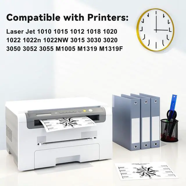 Alt view image 3 of 7 - 12A Toner Cartridge 4-Pack Black Replacement for HP 12A Q2612A 1020 3015 Toner Work for Laser Jet 1010 1022 1012 1015 1018 1022n 1022nw 3030 3020 3050 3052 3055 M1005 M1319 M1319F Printer