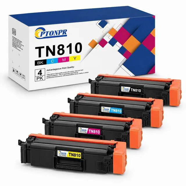 Main image of TN810 Toner Cartridge 4-Pack Replacement for Brother TN810 TN810XL TN-810 TN-810XL MFC-L9610CDN HL-L9410CDN HL-L9430CDN MFC-L9630CDN HL-L9470CDN HL-EX470W Printer (BK/C/M/Y)
