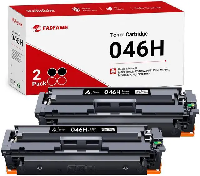 Main image of 046H 2 Pack Black Toner Cartridges High Yield Replacement for Canon 046H 046 Color ImageCLASS MF733Cdw MF731Cdw MF735Cdw LBP654Cdw MF733 MF731 Printer