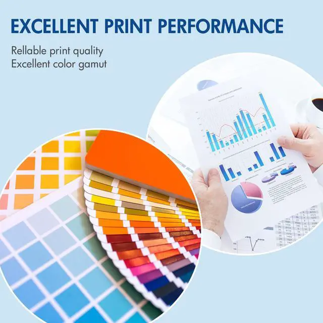 Alt view image 6 of 6 - M553 508A Toner Cartridges 508X High Yield CF360A CF360X New Version 4 Pack | Compatible for HP Color LaserJet Enterprise M553 M552 MFP M577 Series M553dn M552dn M553x M553n Printer