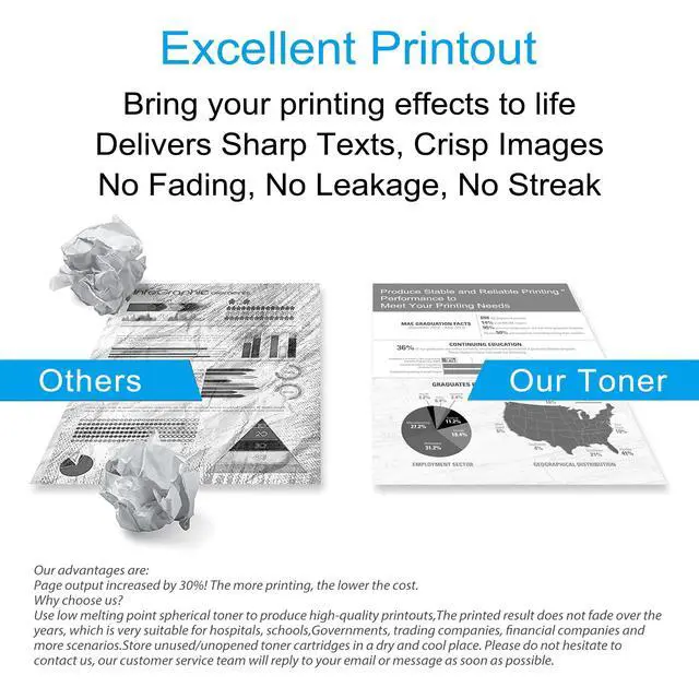 Alt view image 5 of 6 - 410X Black Toner Cartridges (2-Pack) Replacement for HP 410X High-Yield Toner Works with Color LaserJ Pro M452 Series Color LaserJ Pro MFP M377 M477 Series | CF410XD