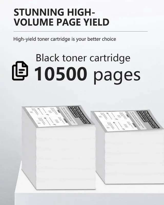 Alt view image 3 of 6 - 42A Black Toner Cartridge (1 Pack) Compatible 42A Q5942A 42X Q5942X Toner Cartridge Replacement for HP Laser 4240n 4250 4250n 4250tn 4250dtn 4250dtnsl 4350 4350n 4350tn 4350dtn 4350dtnsl Printers