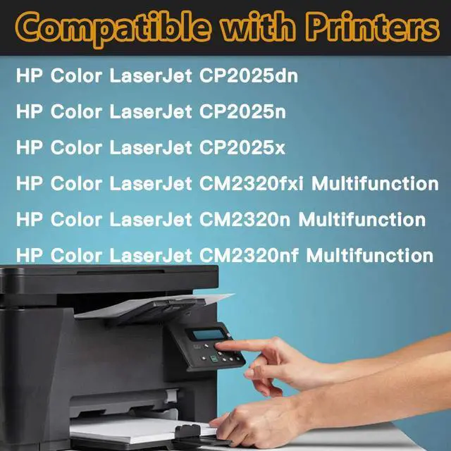 Alt view image 4 of 7 - Remanufactured Toner Cartridges Replacement for HP 304A CC530A CC531A CC532A CC533A Toners use with HP Color Laserjet CP2025 CP2025n CP2025x CP2025dn CM2320nf CM2320fxi Printer (5-Pack)