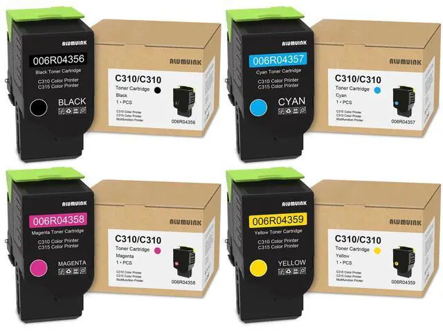 Main image of C310 C315 Toner Cartridge Set (4-Pack BK/C/M/Y) Replacement for Xerox 006R04356 006R04357 006R04358 006R04359 Toner for C310 C315 C310DNI C315DNI Printer