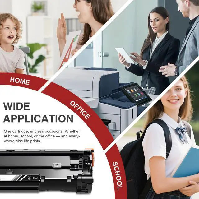 Alt view image 7 of 7 - 137 Black Toner Cartridge 4-Pack Replacement for Canon CRG-137, Compatible with Canon imageCLASS MF232w, MF242dw, MF212w, MF216n, MF217w, MF244dw, MF247dw, MF249dw, MF227dw Printers