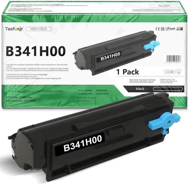 Main image of B341H00 High Yield Black Toner Cartridge 1-Pack, Compatible Replacement for Lexmark B341H00, Work with B3340dw B3442dw MB3442adw MB3442i Printer