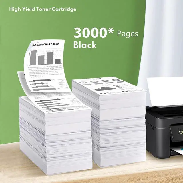 Alt view image 3 of 6 - 51B1000 High Yield Toner Cartridge Black (2-Pack, 3,000 Pages) Replacement for Lexmark 51B1000 Toner Cartridge MS317dn MX317dn MS417dn MX417de MS517dn MX517de MS617dn MS617de Printers