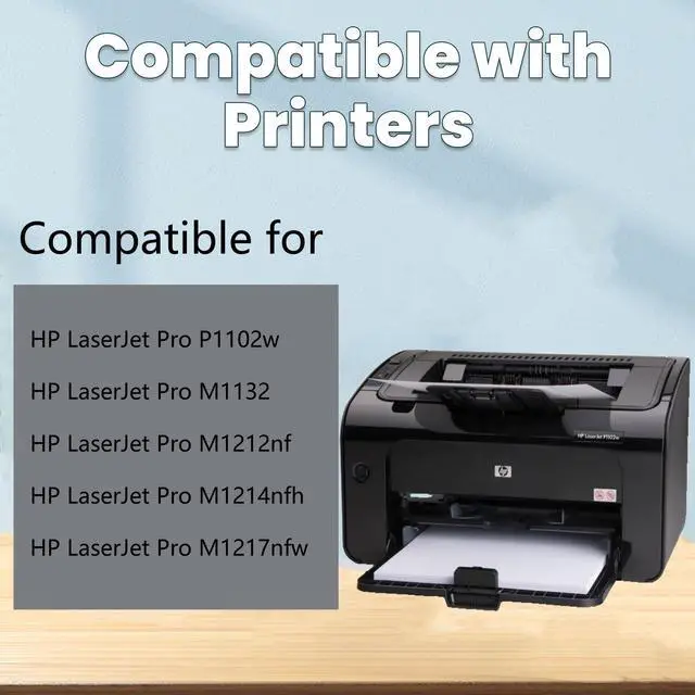 Alt view image 2 of 7 - 85A Black Toner Cartridge, CE285A Black Toner Cartridge P1102w Ink Cartridge Compatible for HP LaserJet Pro P1102w, M1132, M1212nf, M1214nfh, M1217nfw Printers-10 Pack