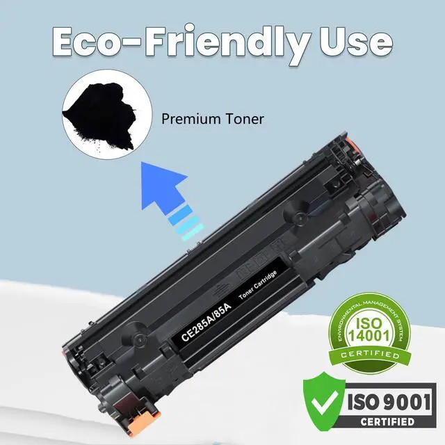 Alt view image 4 of 7 - 85A Black Toner Cartridge, CE285A Black Toner Cartridge P1102w Ink Cartridge Compatible for HP LaserJet Pro P1102w, M1132, M1212nf, M1214nfh, M1217nfw Printers-10 Pack