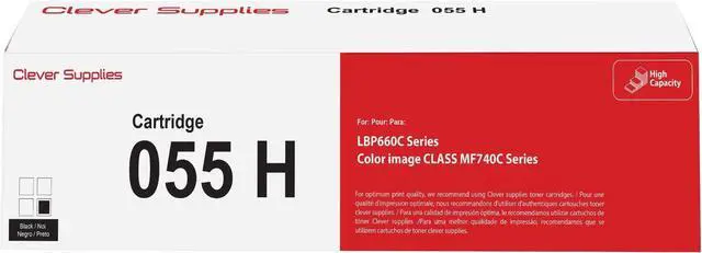Main image of 055H Toner Cartridge Replacement Compatible with Canon 055H High Yield Compatible with imageCLASS MF741Cdw MF743Cdw MF745Cdw MF746Cdw LBP664Cdw (Black, 1-Pack)