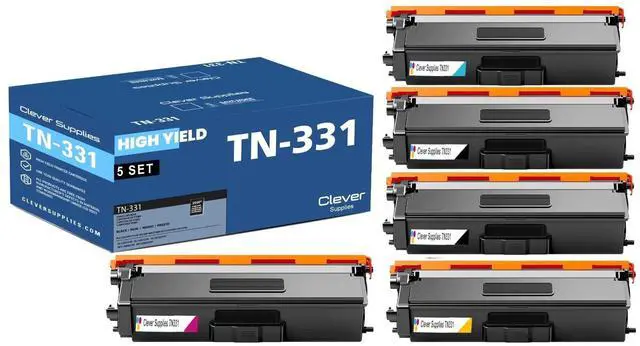 Main image of CS Replacement Compatible with Brother TN331 Toner Cartridges TN-331 TN331BK TN331C TN331Y TN331M to use with HL-L8900CDW HL-L8360CDWT HL-L9310CDW MFC L8900CDW MFC-L9570CDWT (5-Color Set)