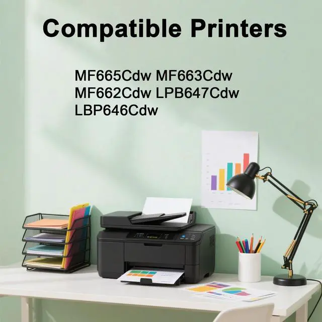 Alt view image 4 of 7 - 4 Pack 075H CRG075H CRG-075H CRG075H Toner Cartridge Replacement for Canon 075H Toner Work for MF665Cdw MF663Cdw MF662Cdw LPB647Cdw LBP646Cdw Printers 3500 Pages