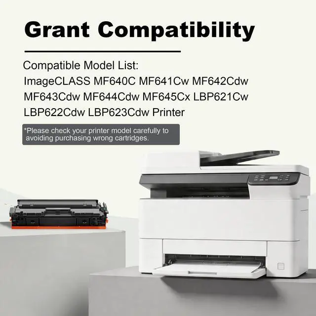 Alt view image 2 of 6 - 054H Toner Cartridge Set: 4 Pack High Yield CRG 054H Cartridges Compatible for Canon 054 054H Toner Cartridge Work with ImageCLASS MF644Cdw MF642Cdw LBP622Cdw MF641Cw Printer