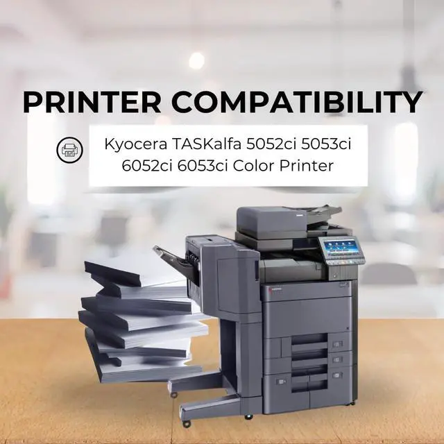 Alt view image 2 of 7 - Replacement TK-8517 Toner Cartridge - Compatible for Kyocera TASKalfa 5052ci 5053ci 6052ci 6053ci Color Printers, 4 Color Pack: KCMY - Yield 30,000 Black & 20,000 Colors Pages