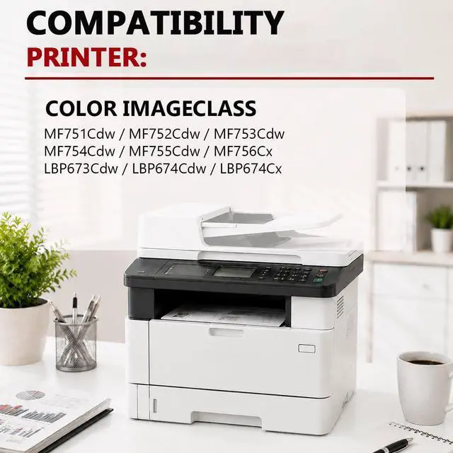 Alt view image 2 of 6 - 069 Toner Cartridge Set High Capacity 4-Pack Compatible for Canon 069 CRG-069 Toner Cartridges for MF753Cdw LBP674Cdw MF754Cdw MF751Cdw MF752Cdw LBP673Cdw MF755Cdw MF756Cx LBP674Cx Printer (BK/C/M/Y)