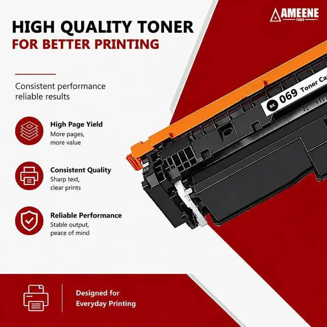 Alt view image 5 of 6 - 069 Toner Cartridge Set High Capacity 4-Pack Compatible for Canon 069 CRG-069 Toner Cartridges for MF753Cdw LBP674Cdw MF754Cdw MF751Cdw MF752Cdw LBP673Cdw MF755Cdw MF756Cx LBP674Cx Printer (BK/C/M/Y)