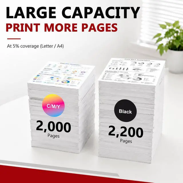 Alt view image 3 of 6 - 069 Toner Cartridge Set High Capacity 4-Pack Compatible for Canon 069 CRG-069 Toner Cartridges for MF753Cdw LBP674Cdw MF754Cdw MF751Cdw MF752Cdw LBP673Cdw MF755Cdw MF756Cx LBP674Cx Printer (BK/C/M/Y)