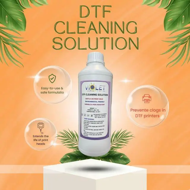 Alt view image 7 of 7 - DTF Cleaning Solution 5000MLPrint Head Cleaner for All DTF Printer incl. Ep-son I3200-A1, 1600-A1, L1800, TX805Inkjet Nozzle Cleaning Fluid for Clog Removal & Smooth PrintingExtends Print Head Life