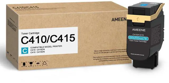 Main image of C410/C415 Toner Cartridge (1-Pack,Cyan) 006R04678 Toner Replacement for Xerox C410 C410DN VersaLink C415 C415DN Printer