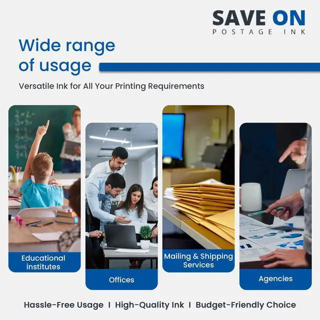 Alt view image 3 of 4 - Compatible 787 PB Postage Machine Ink Cartridge (5 Pack) - for Sendpro P/Connect+ Series Mailing Systems - 787 Postage Meter Ink Cartridge