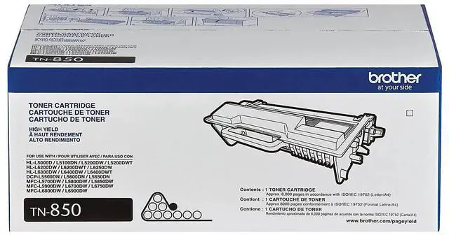 Alt view image 4 of 7 - TN850 Toner Cartridge (Black) in Retail Packaging
