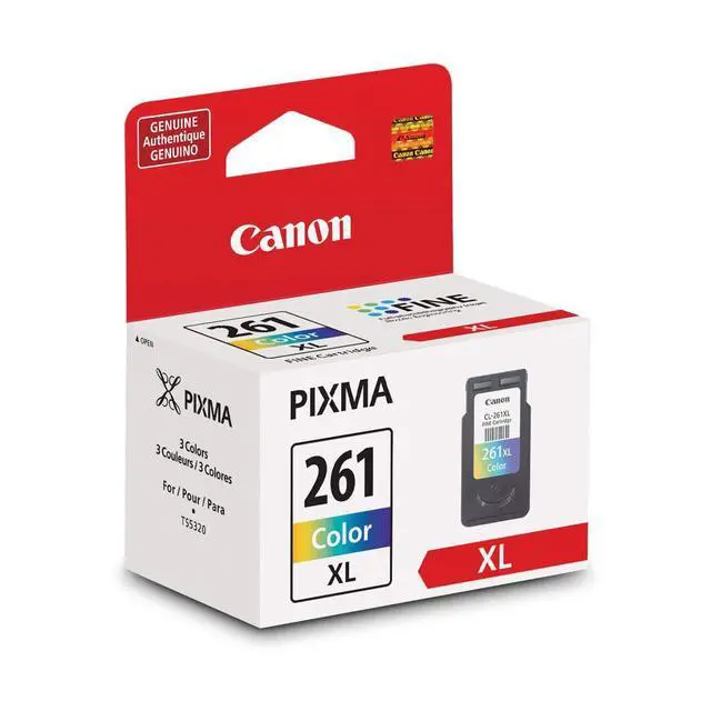 Alt view image 3 of 3 - 3 Pack CL-261XL Color Ink Cartridge for PIXMA TR7020, TR7020a, TS5320, TS6420, TS6420a Printers